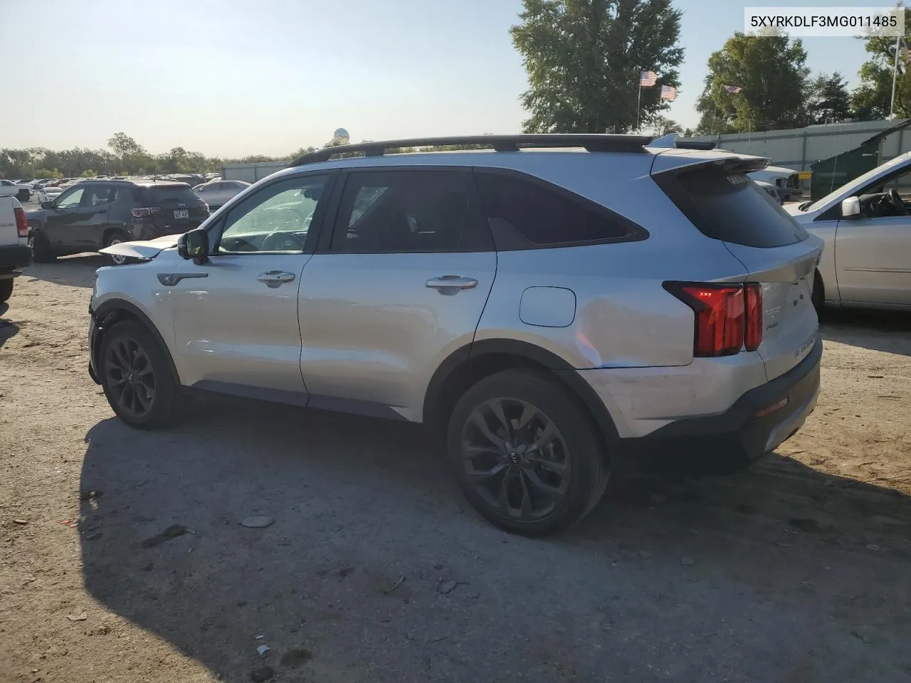 2021 Kia Sorento Sx VIN: 5XYRKDLF3MG011485 Lot: 76001844