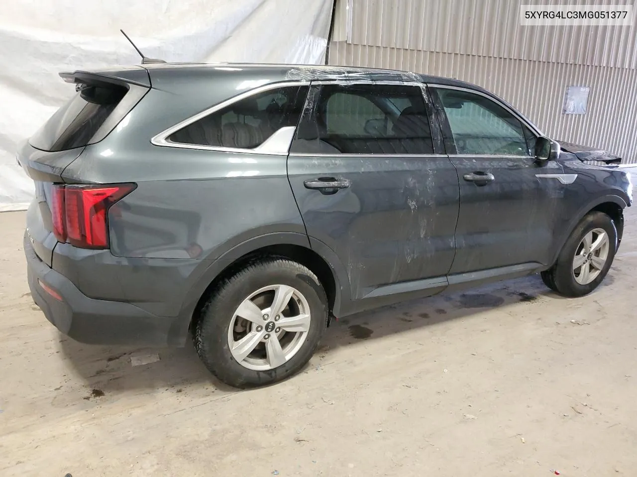 2021 Kia Sorento Lx VIN: 5XYRG4LC3MG051377 Lot: 77190554