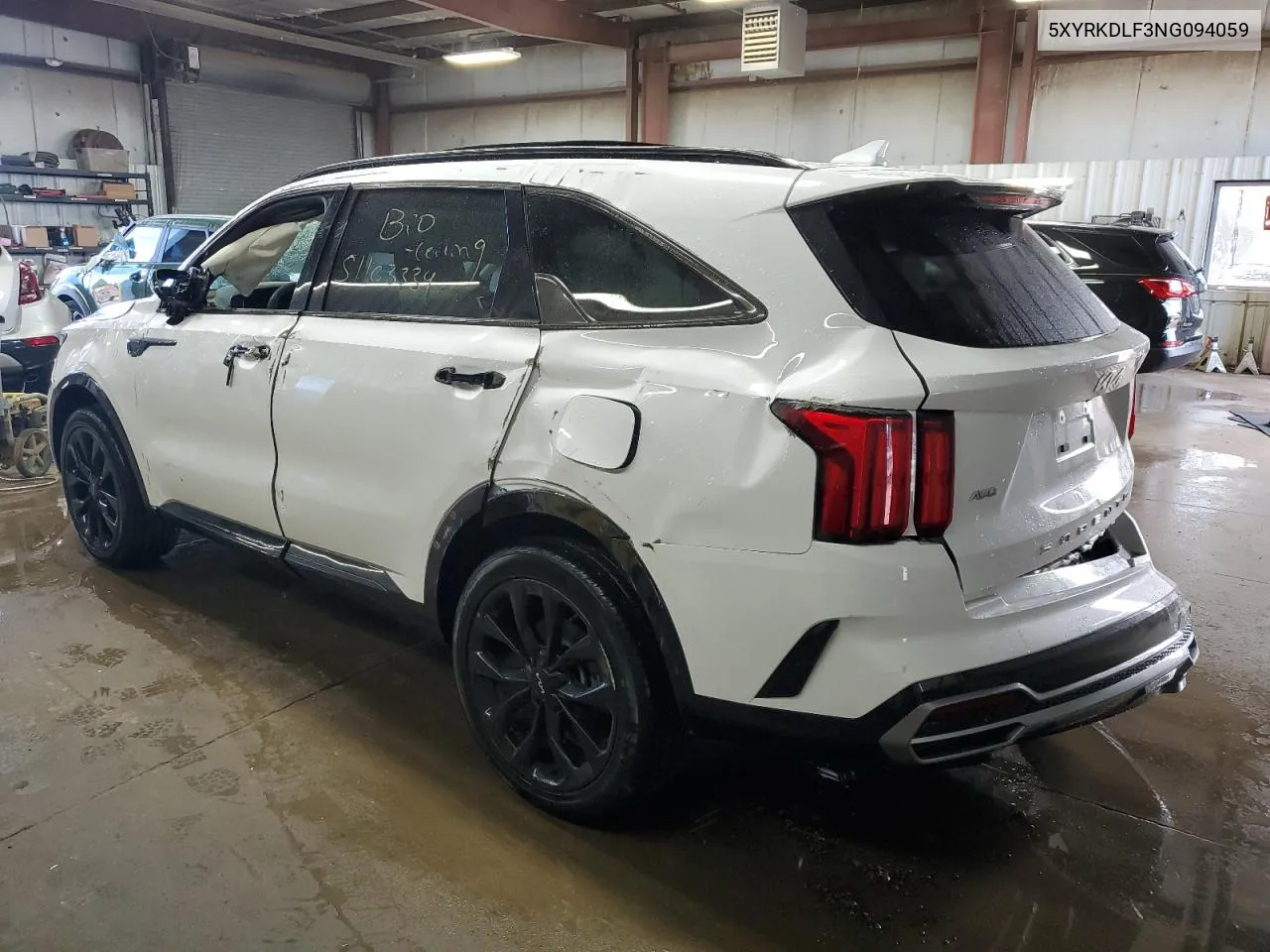 2022 Kia Sorento Sx VIN: 5XYRKDLF3NG094059 Lot: 51103334