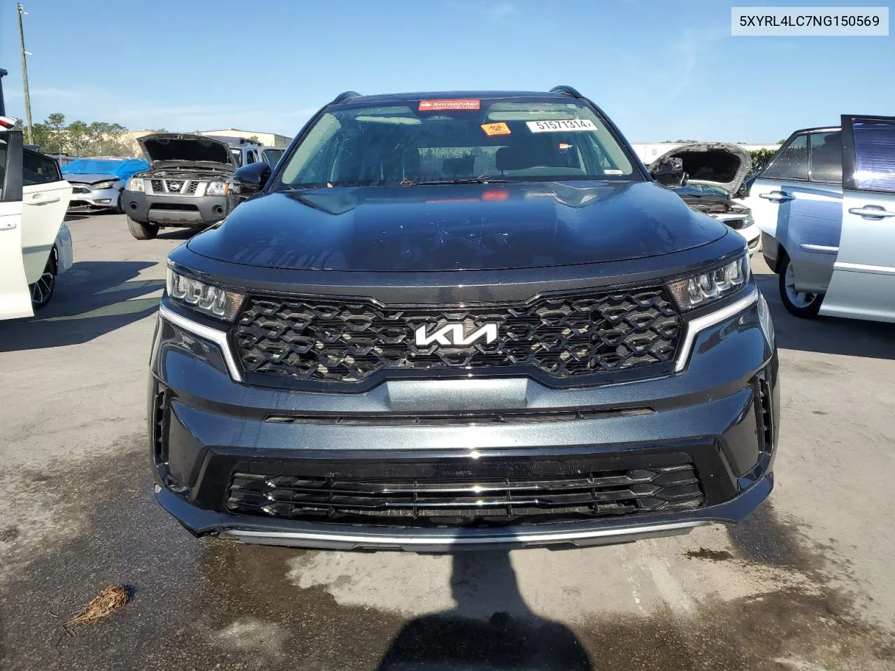 2022 Kia Sorento S VIN: 5XYRL4LC7NG150569 Lot: 51571314