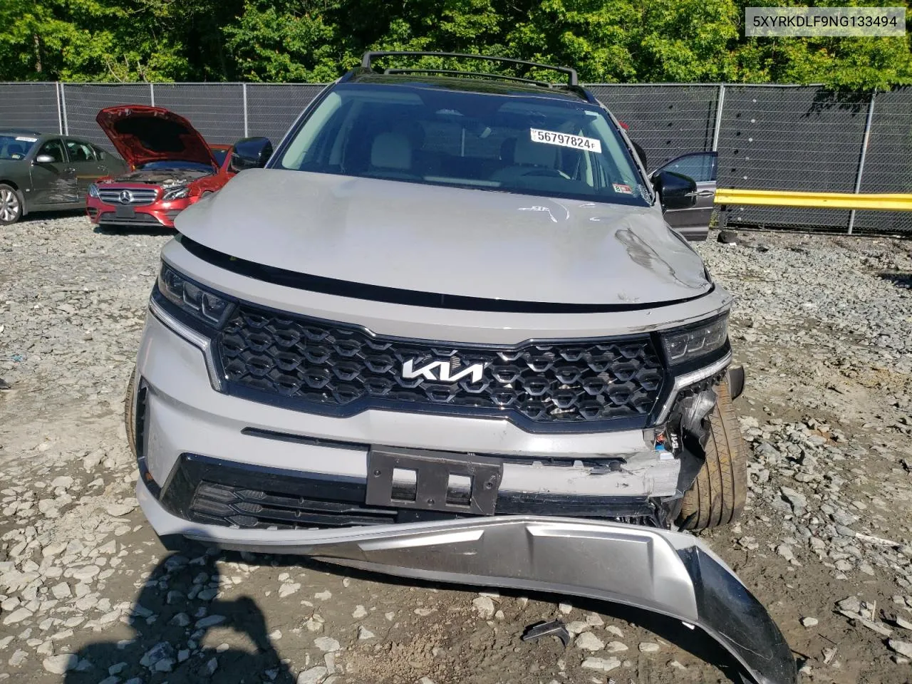 2022 Kia Sorento Sx VIN: 5XYRKDLF9NG133494 Lot: 56797824