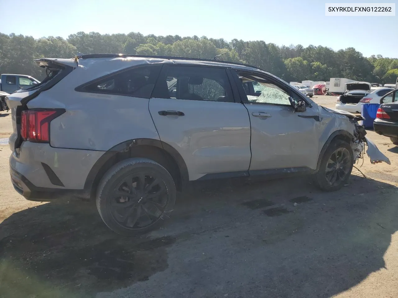 5XYRKDLFXNG122262 2022 Kia Sorento Sx