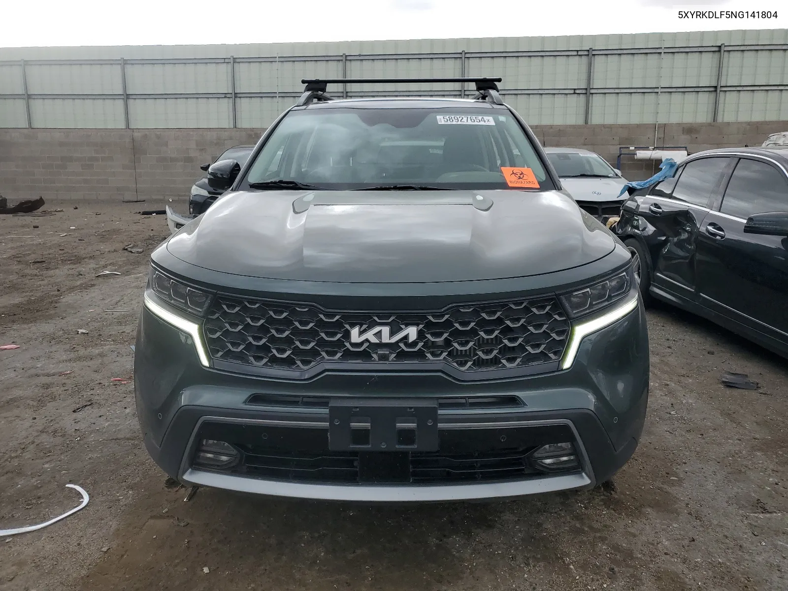 5XYRKDLF5NG141804 2022 Kia Sorento Sx