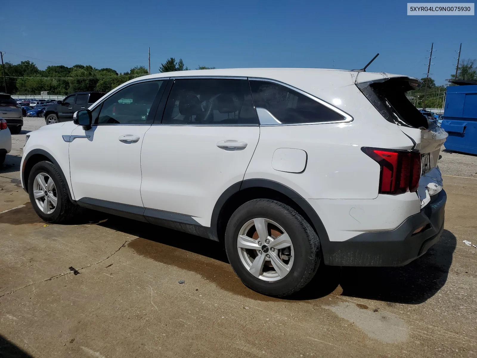 2022 Kia Sorento Lx VIN: 5XYRG4LC9NG075930 Lot: 63264804