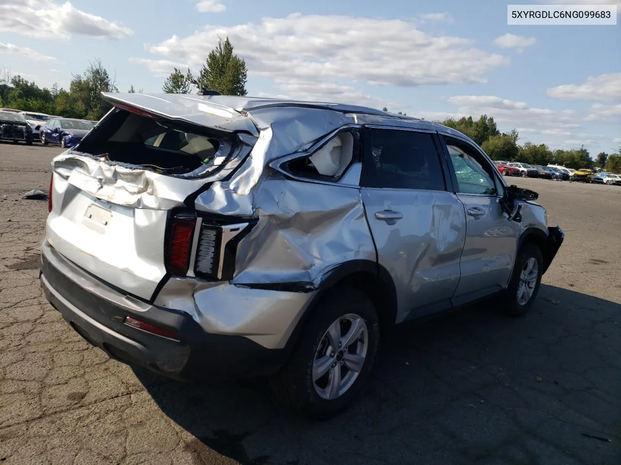 2022 Kia Sorento Lx VIN: 5XYRGDLC6NG099683 Lot: 64421524