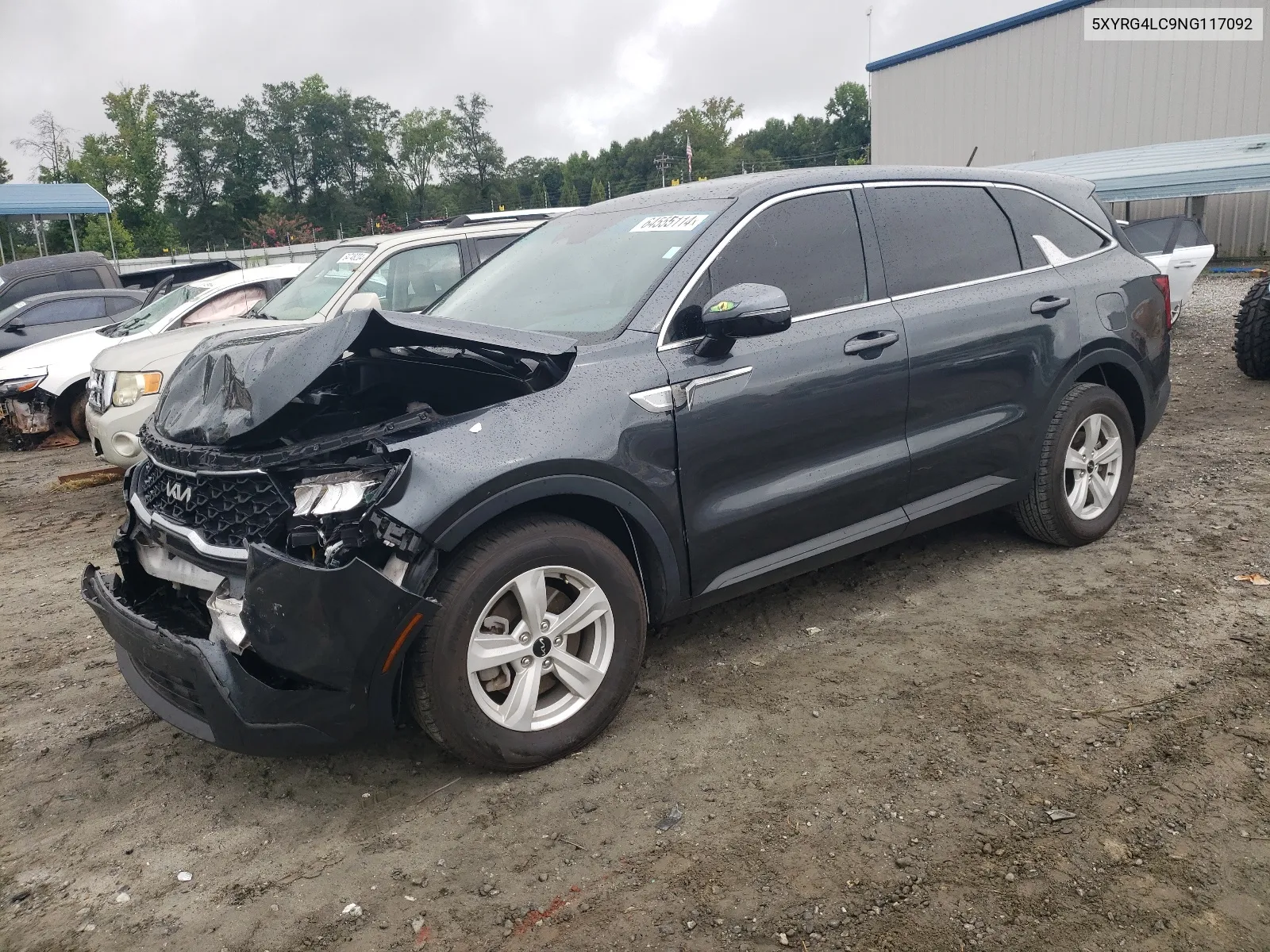 2022 Kia Sorento Lx VIN: 5XYRG4LC9NG117092 Lot: 64555114