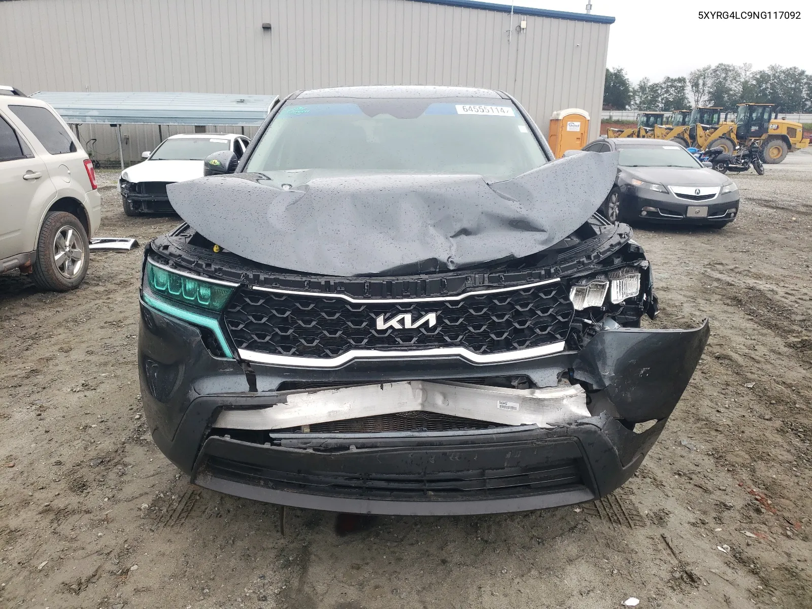 2022 Kia Sorento Lx VIN: 5XYRG4LC9NG117092 Lot: 64555114