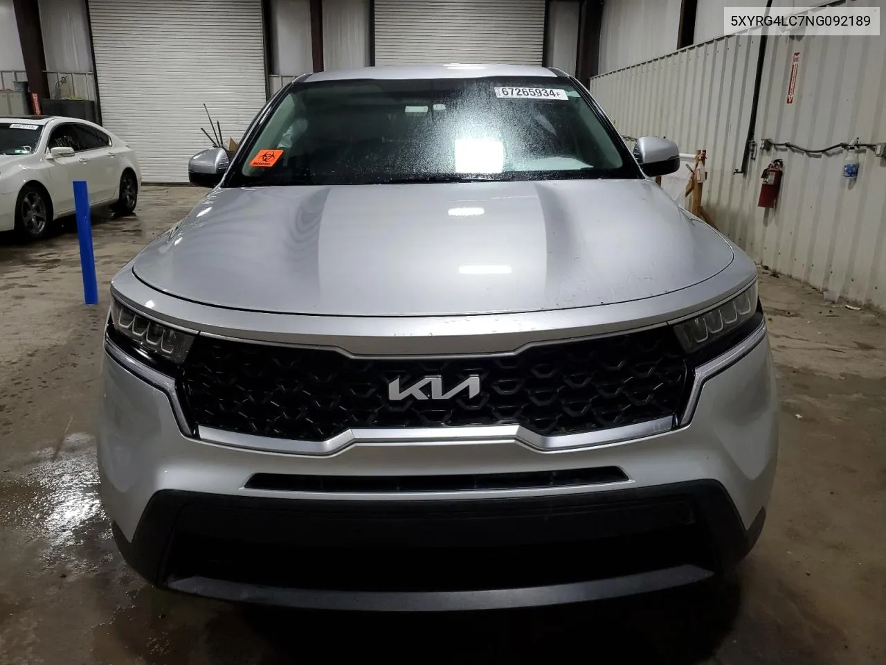 2022 Kia Sorento Lx VIN: 5XYRG4LC7NG092189 Lot: 67265934