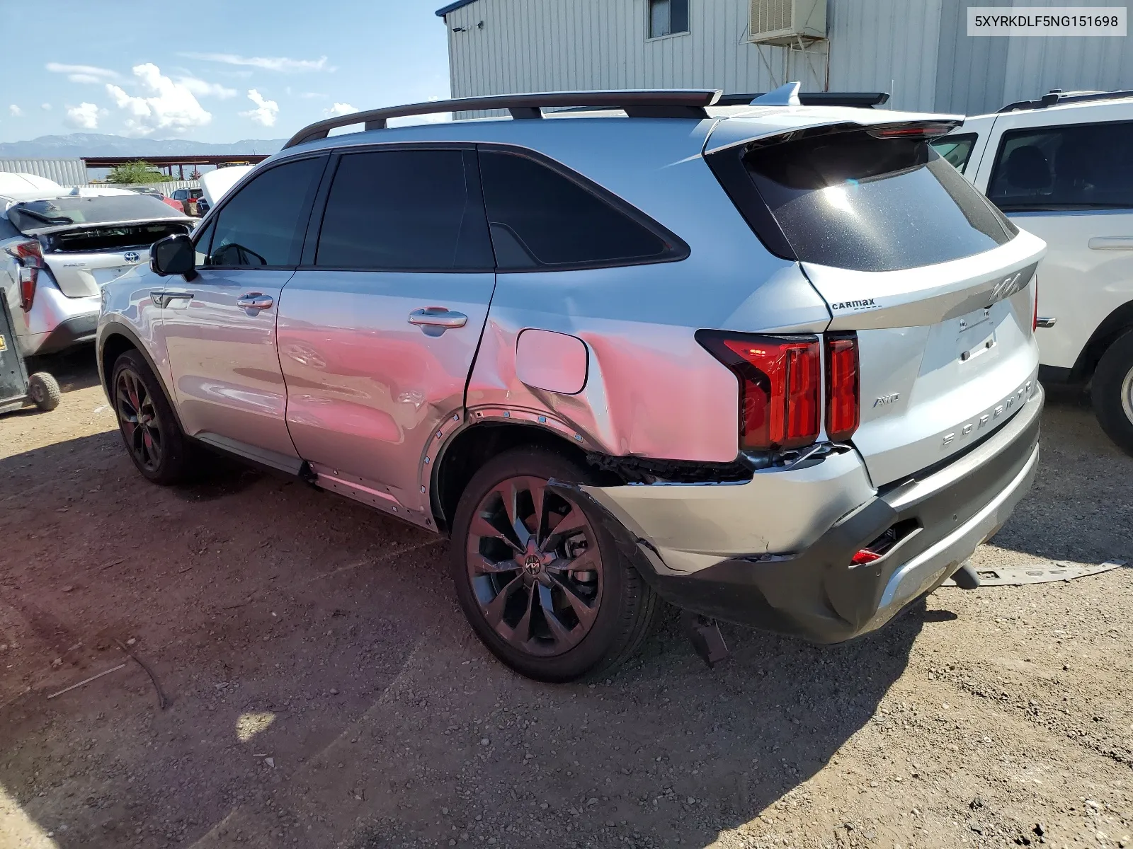 2022 Kia Sorento Sx VIN: 5XYRKDLF5NG151698 Lot: 68303584