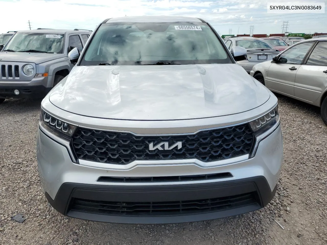 2022 Kia Sorento Lx VIN: 5XYRG4LC3NG083649 Lot: 68556574