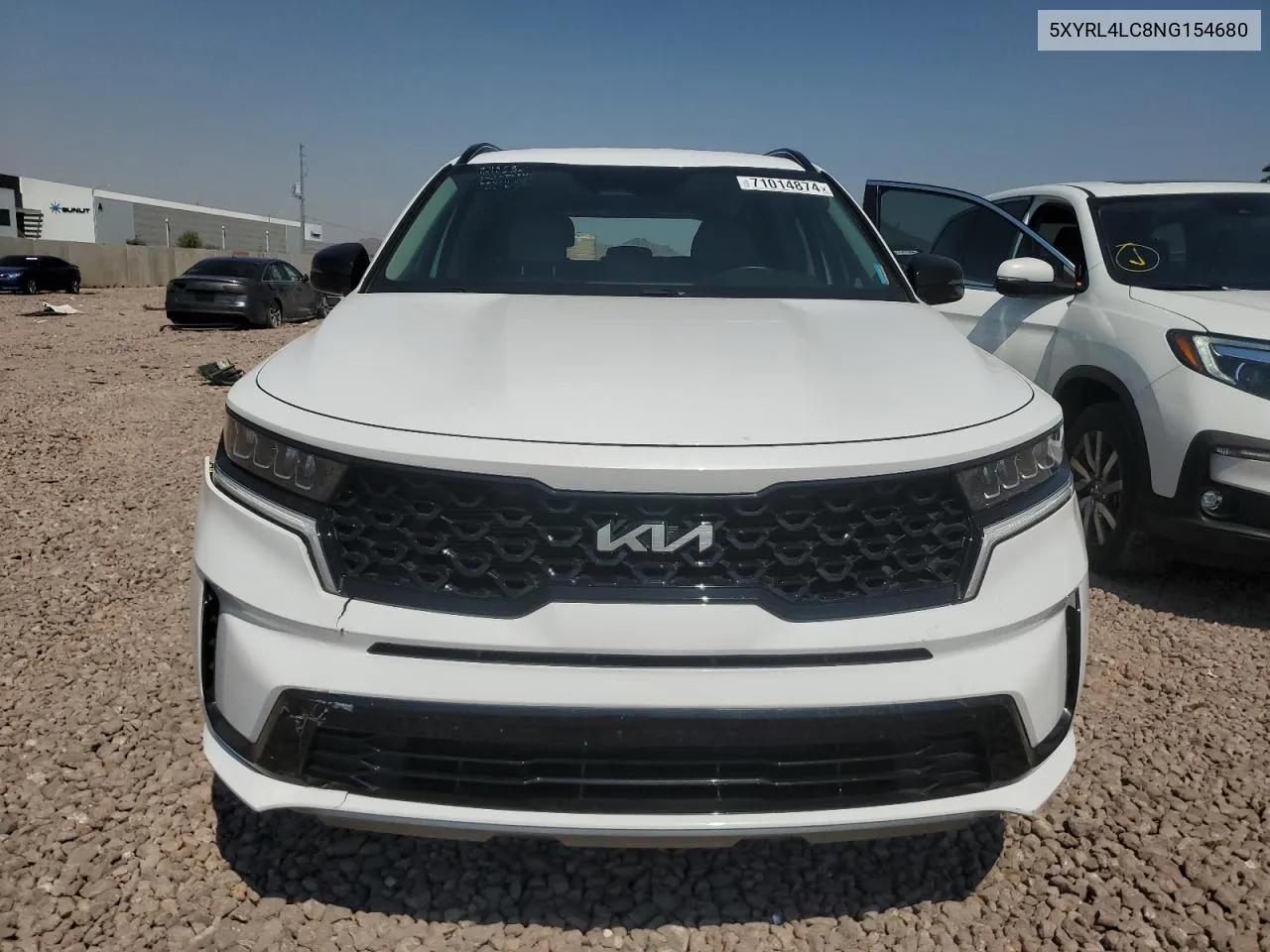 2022 Kia Sorento S VIN: 5XYRL4LC8NG154680 Lot: 71014874