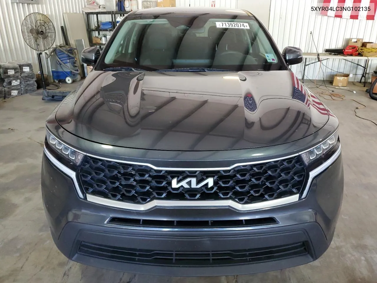 2022 Kia Sorento Lx VIN: 5XYRG4LC3NG102135 Lot: 71392074