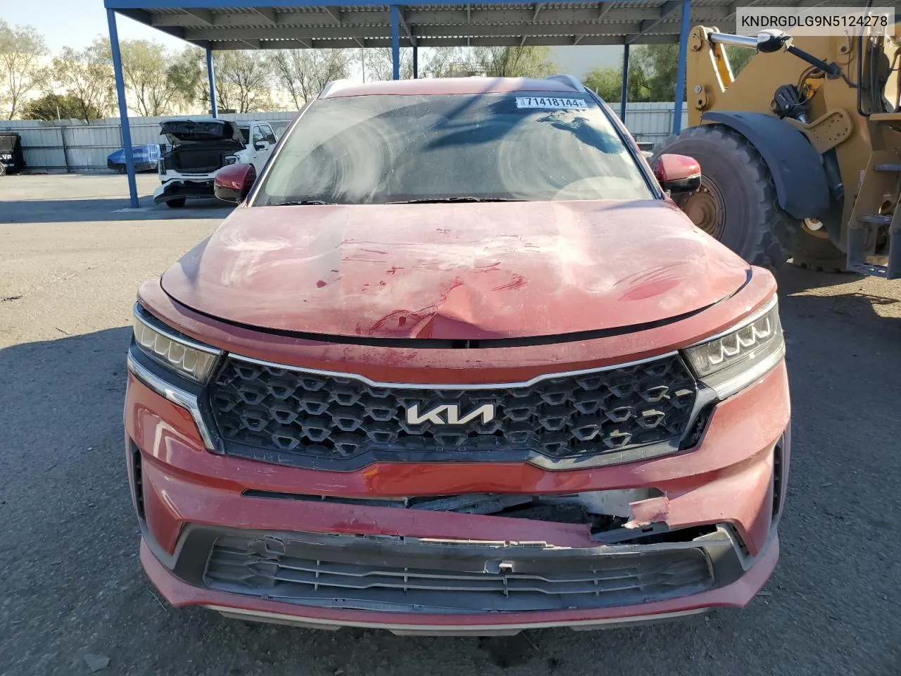 2022 Kia Sorento S VIN: KNDRGDLG9N5124278 Lot: 71418144