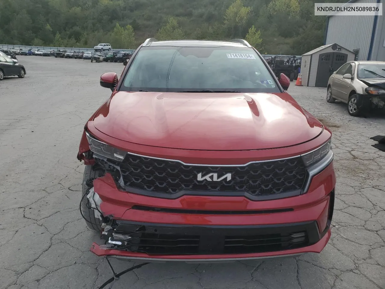 KNDRJDLH2N5089836 2022 Kia Sorento Sx