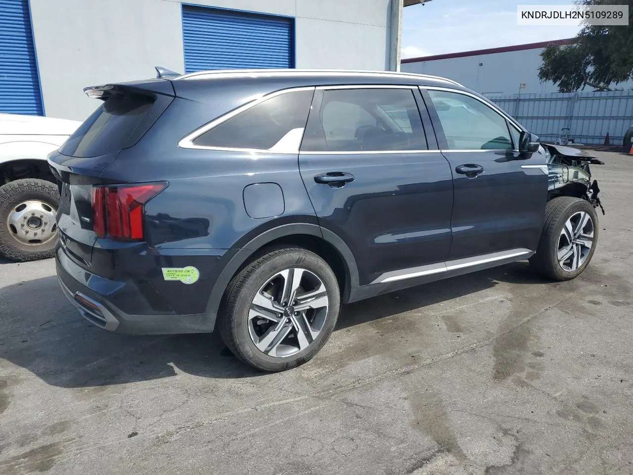 KNDRJDLH2N5109289 2022 Kia Sorento Sx