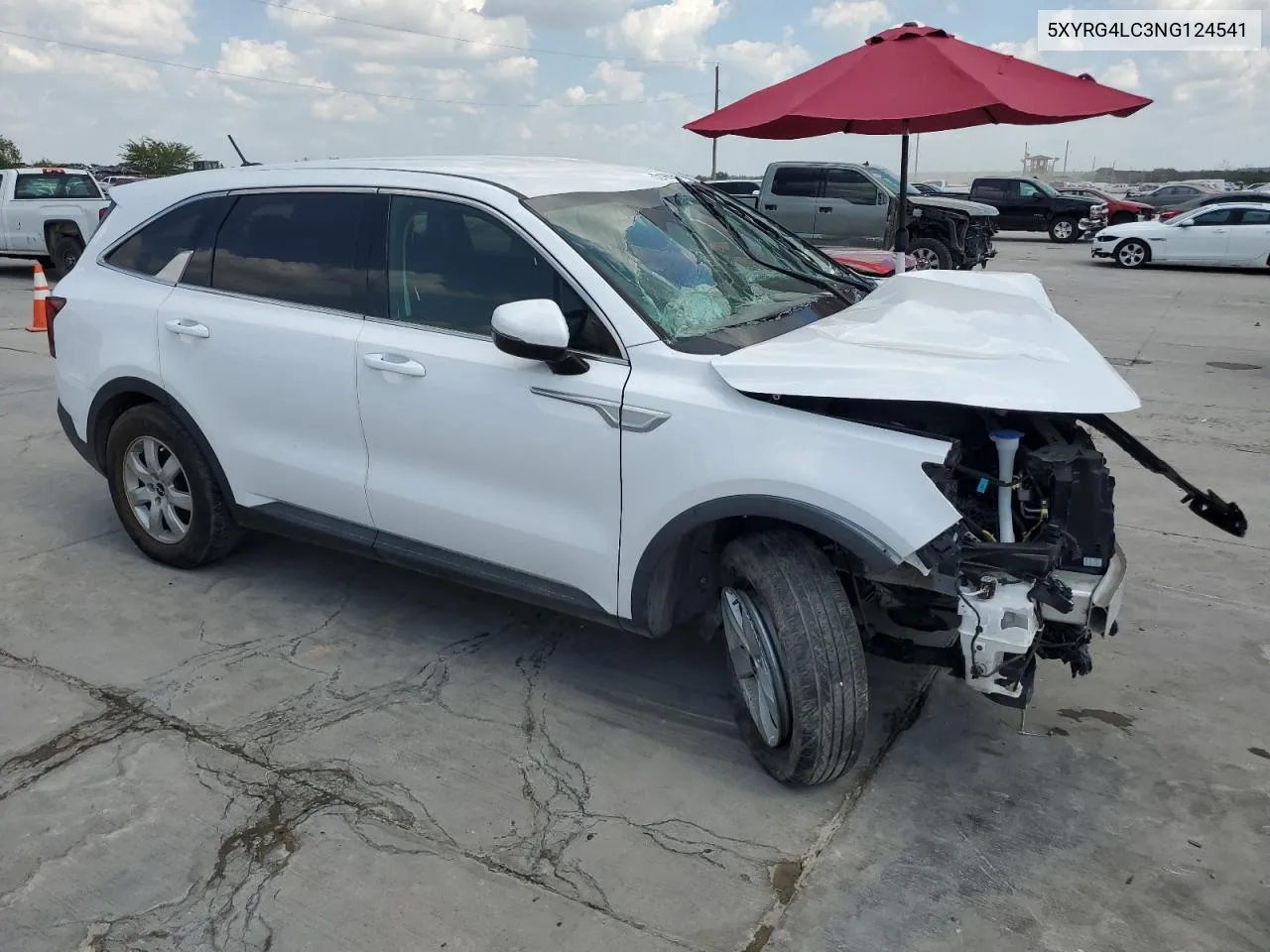 2022 Kia Sorento Lx VIN: 5XYRG4LC3NG124541 Lot: 72196954