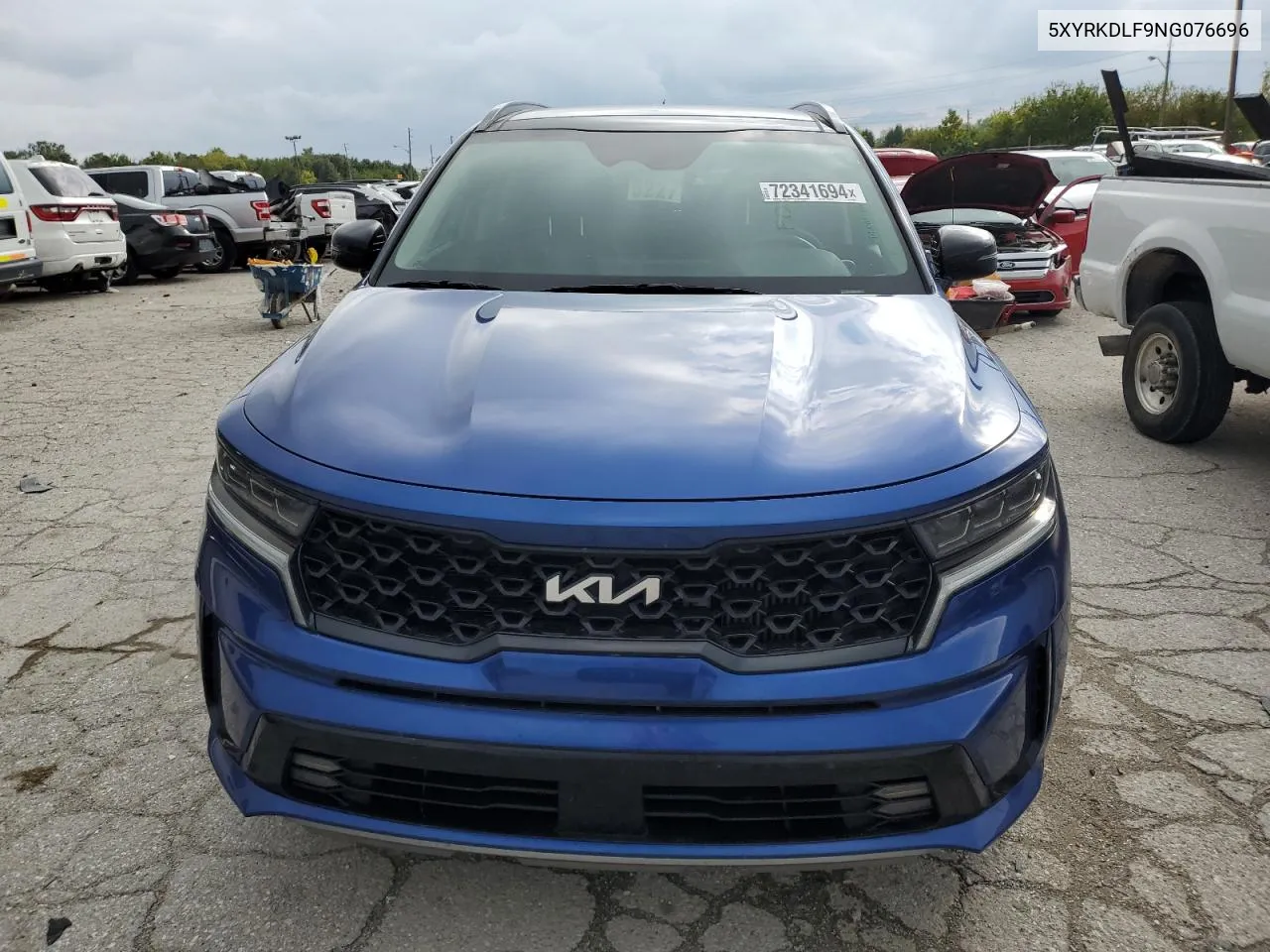 2022 Kia Sorento Sx VIN: 5XYRKDLF9NG076696 Lot: 72341694