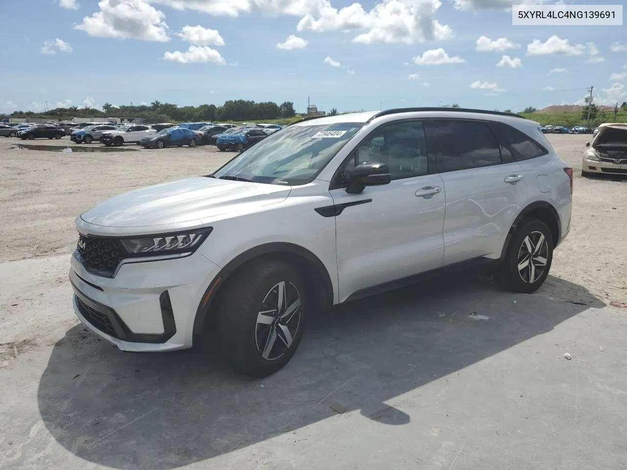 2022 Kia Sorento S VIN: 5XYRL4LC4NG139691 Lot: 72946404