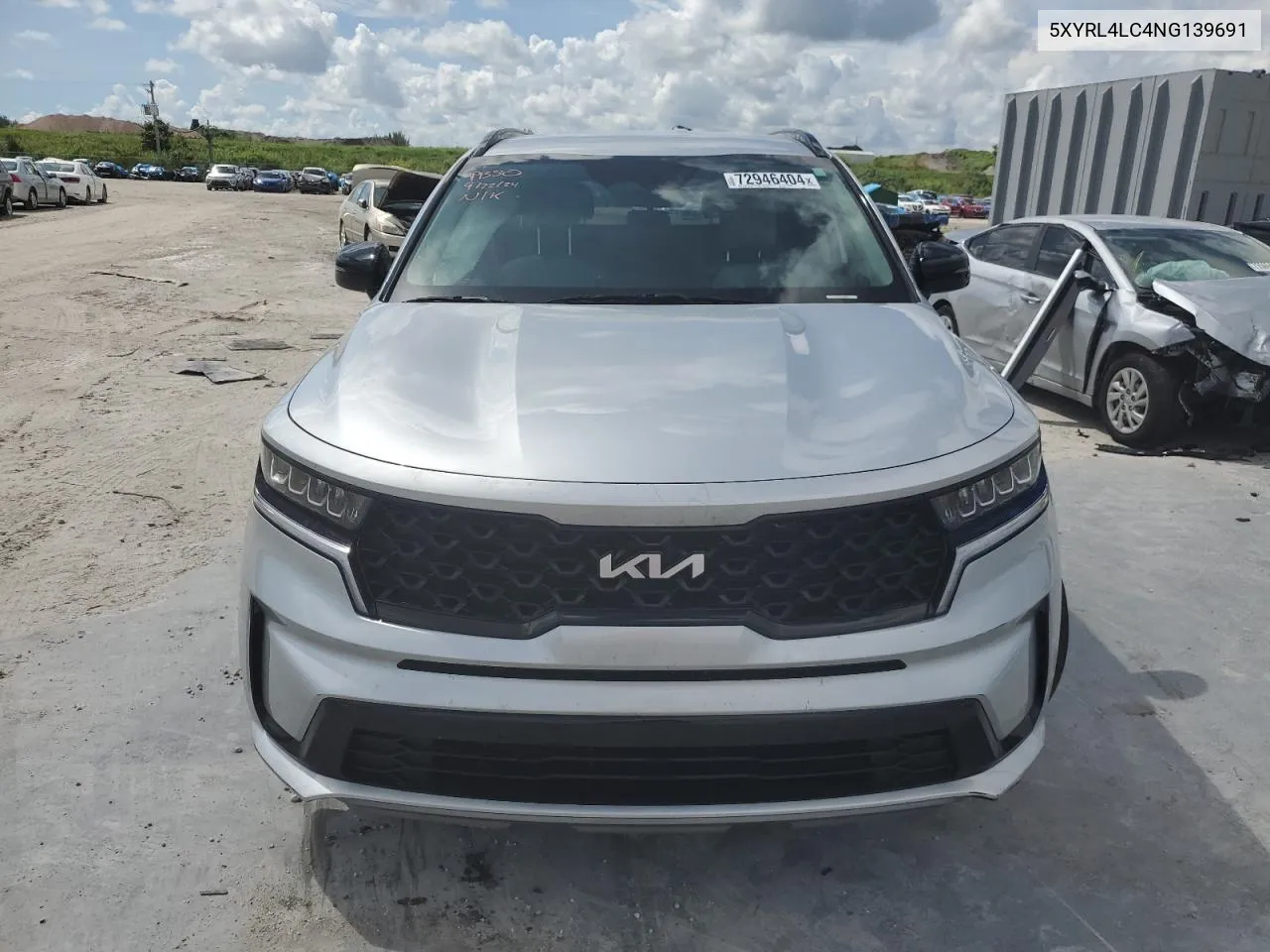 2022 Kia Sorento S VIN: 5XYRL4LC4NG139691 Lot: 72946404