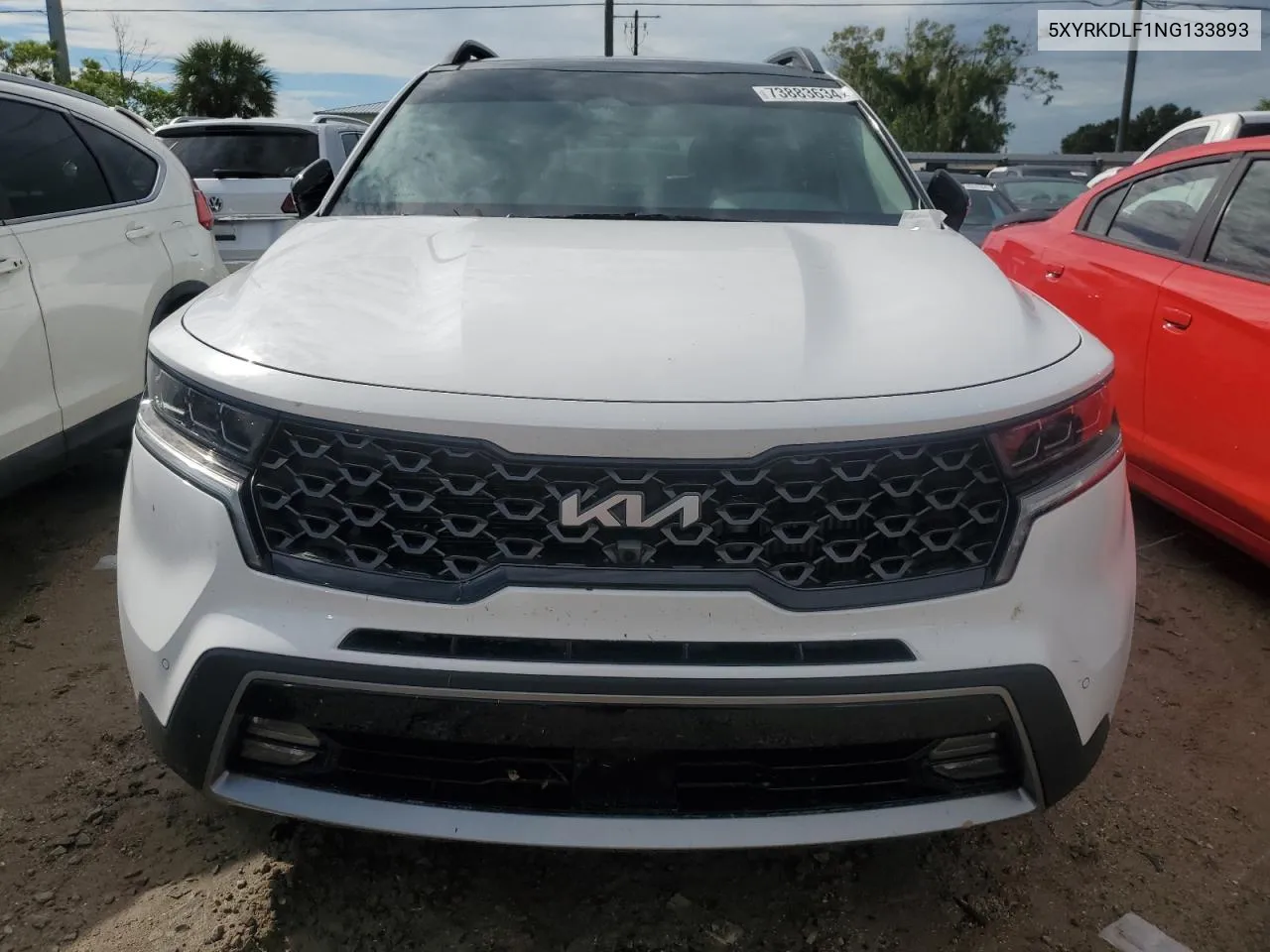 5XYRKDLF1NG133893 2022 Kia Sorento Sx