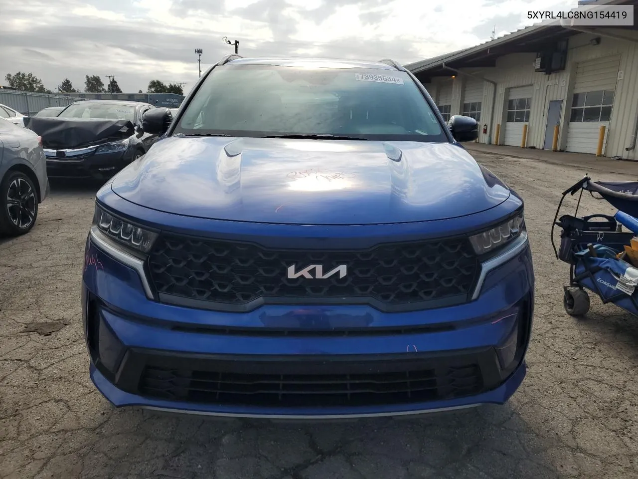 2022 Kia Sorento S VIN: 5XYRL4LC8NG154419 Lot: 73935634