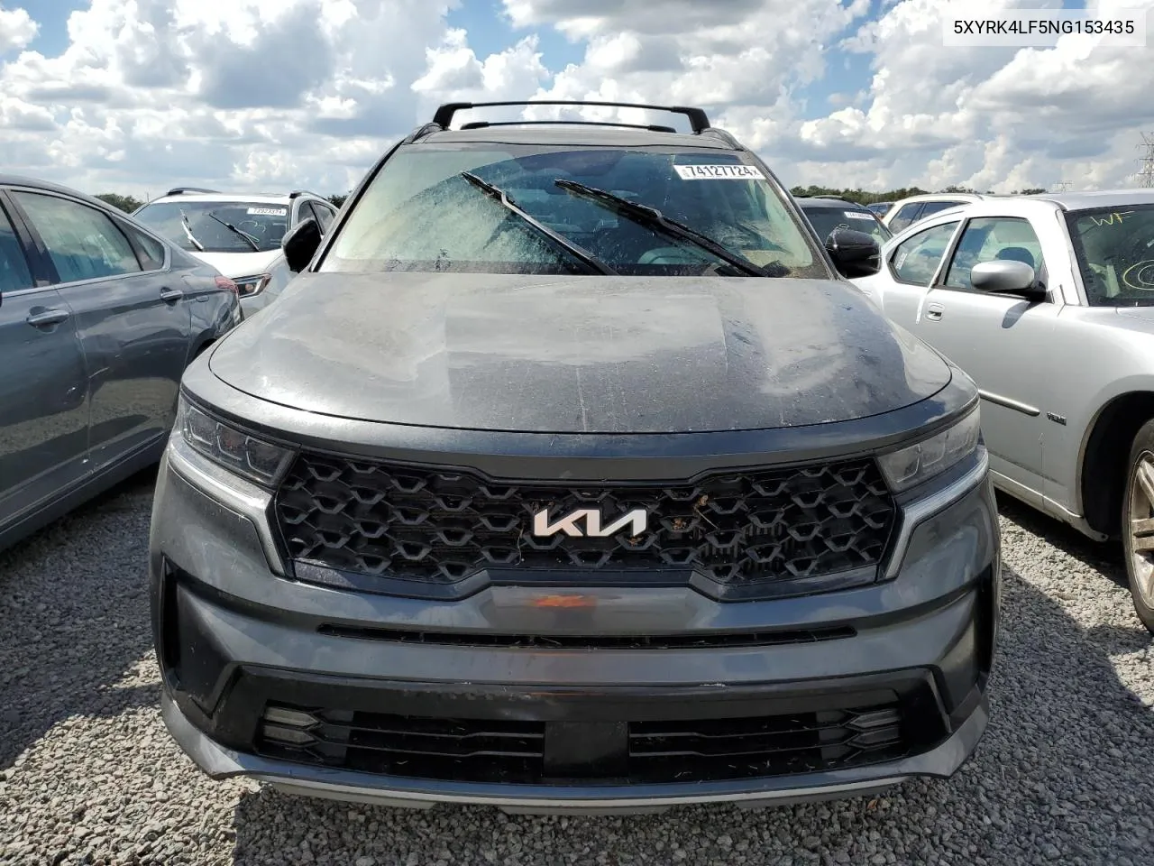 2022 Kia Sorento Sx VIN: 5XYRK4LF5NG153435 Lot: 74127724