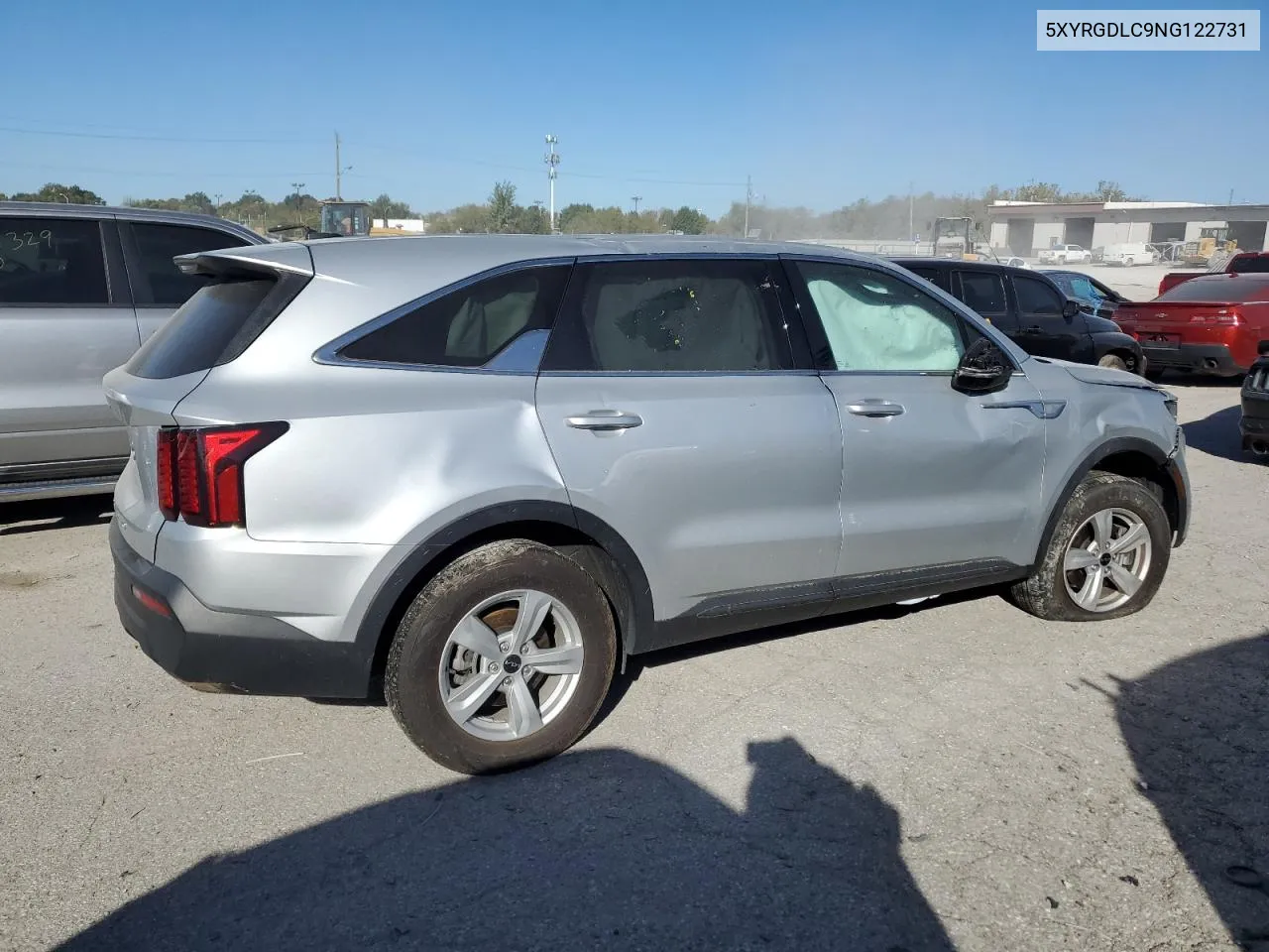 2022 Kia Sorento Lx VIN: 5XYRGDLC9NG122731 Lot: 74682934