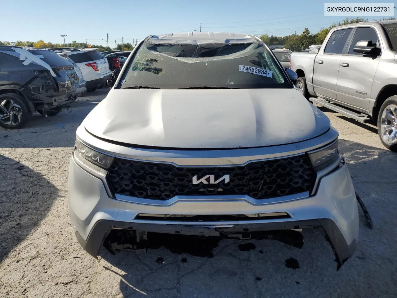 2022 Kia Sorento Lx VIN: 5XYRGDLC9NG122731 Lot: 74682934