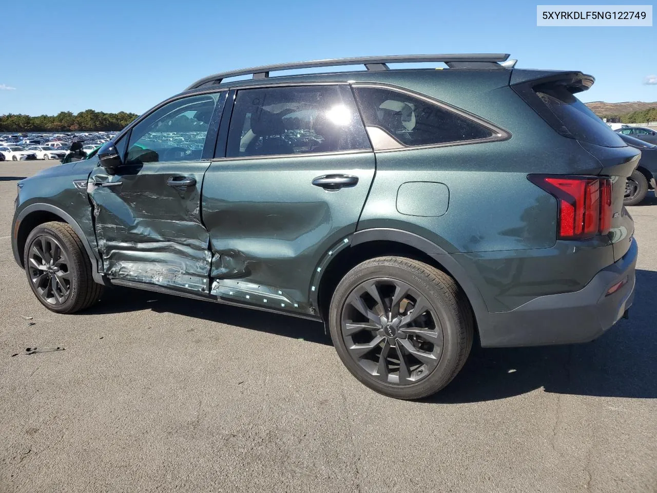 2022 Kia Sorento Sx VIN: 5XYRKDLF5NG122749 Lot: 75467114