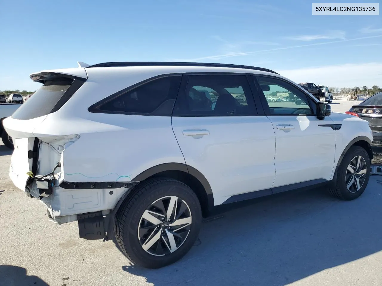 2022 Kia Sorento S VIN: 5XYRL4LC2NG135736 Lot: 75905314