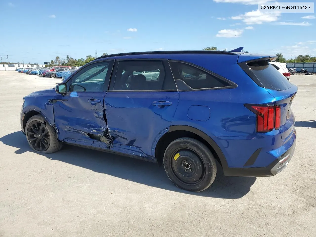 2022 Kia Sorento Sx VIN: 5XYRK4LF6NG115437 Lot: 76204374