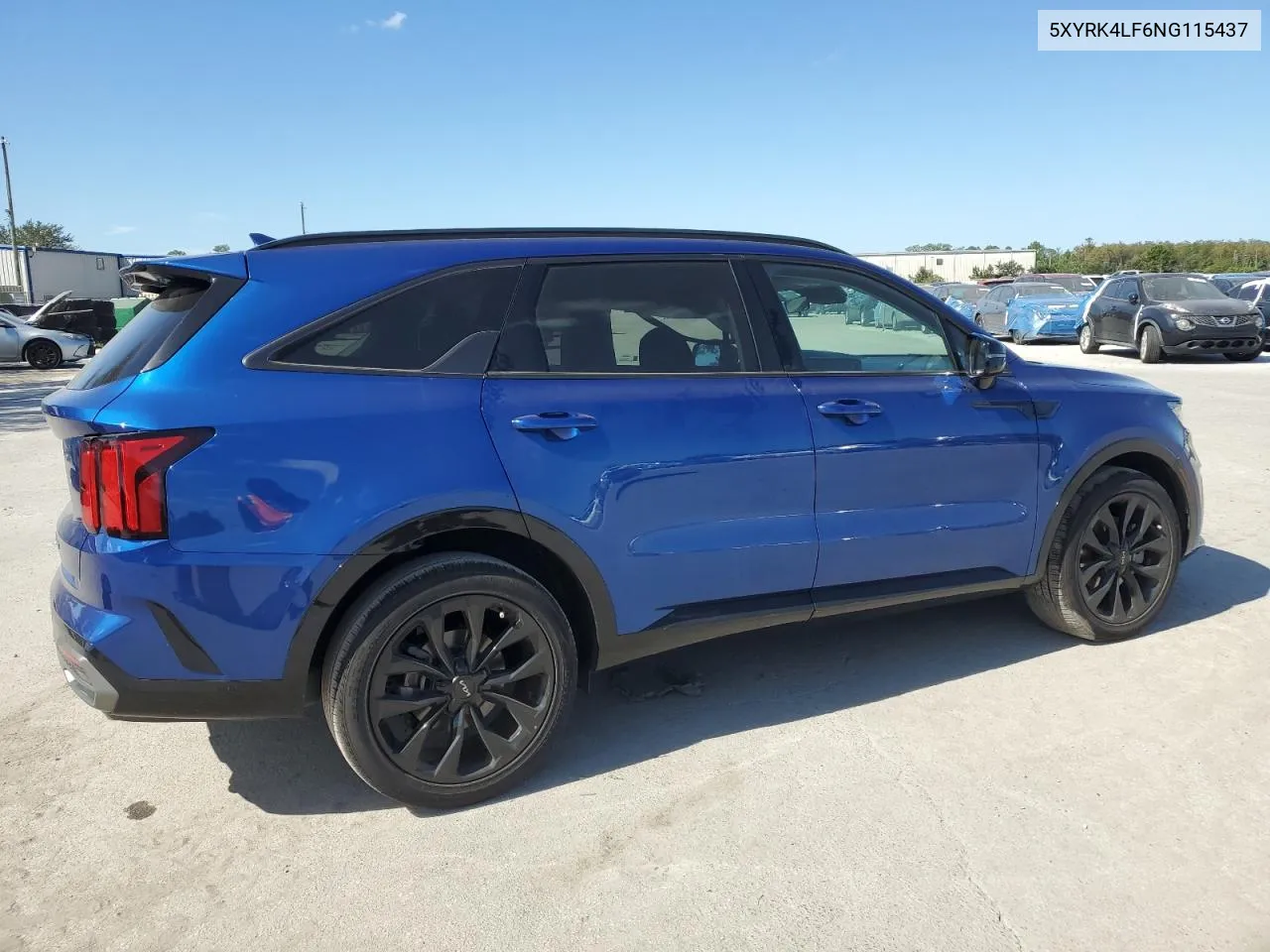 2022 Kia Sorento Sx VIN: 5XYRK4LF6NG115437 Lot: 76204374