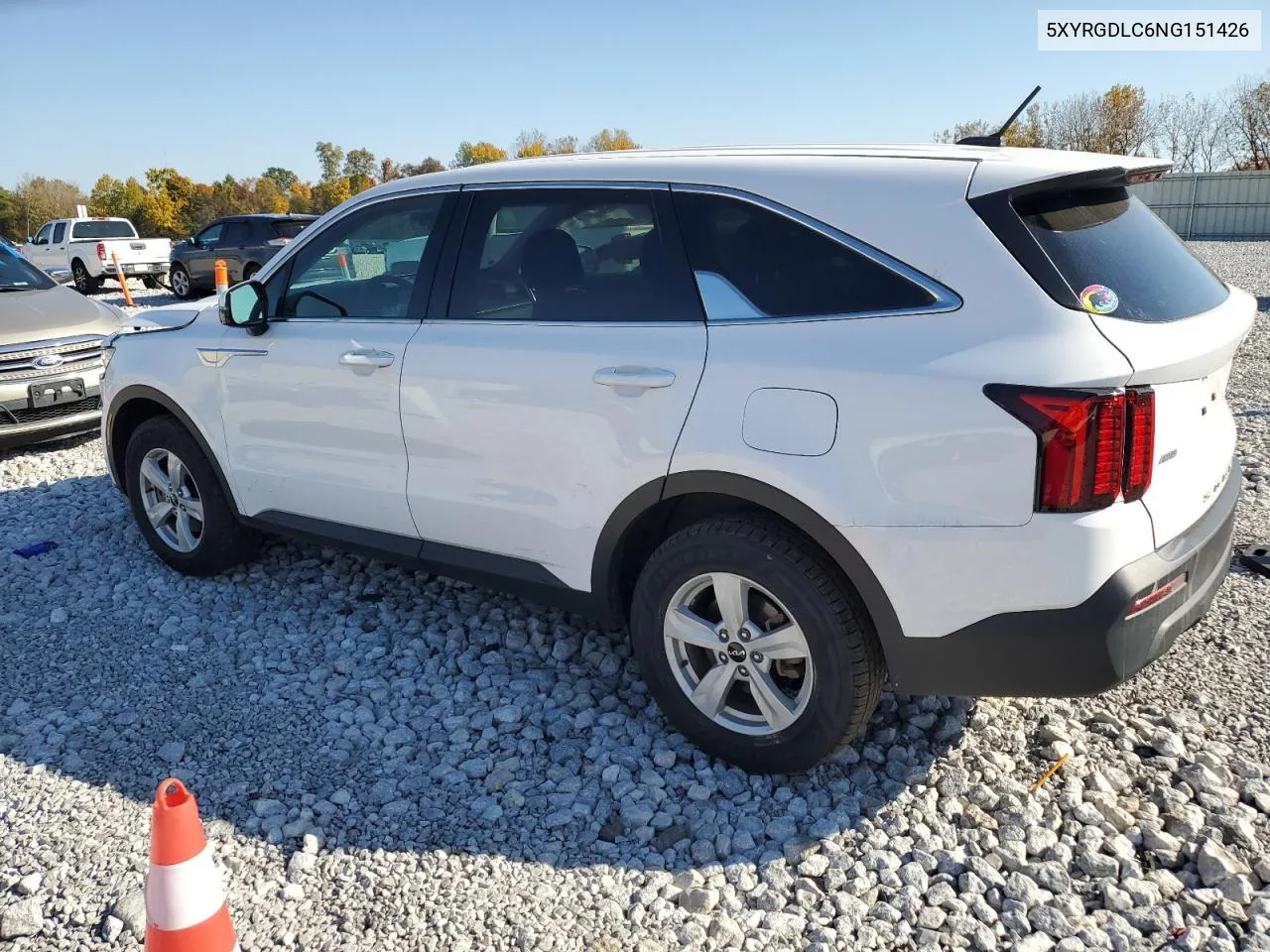 2022 Kia Sorento Lx VIN: 5XYRGDLC6NG151426 Lot: 76772184