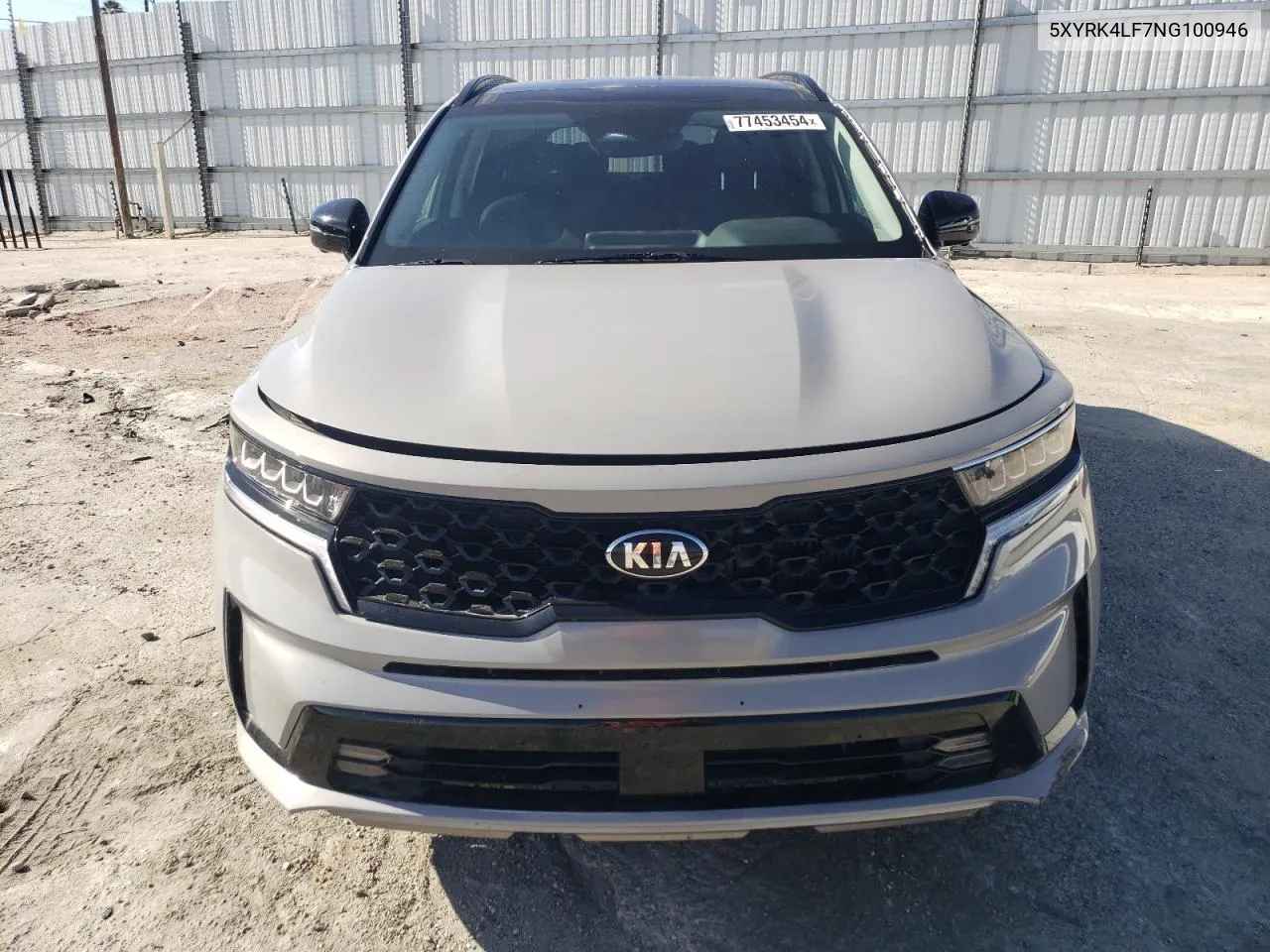 2022 Kia Sorento Sx VIN: 5XYRK4LF7NG100946 Lot: 77453454