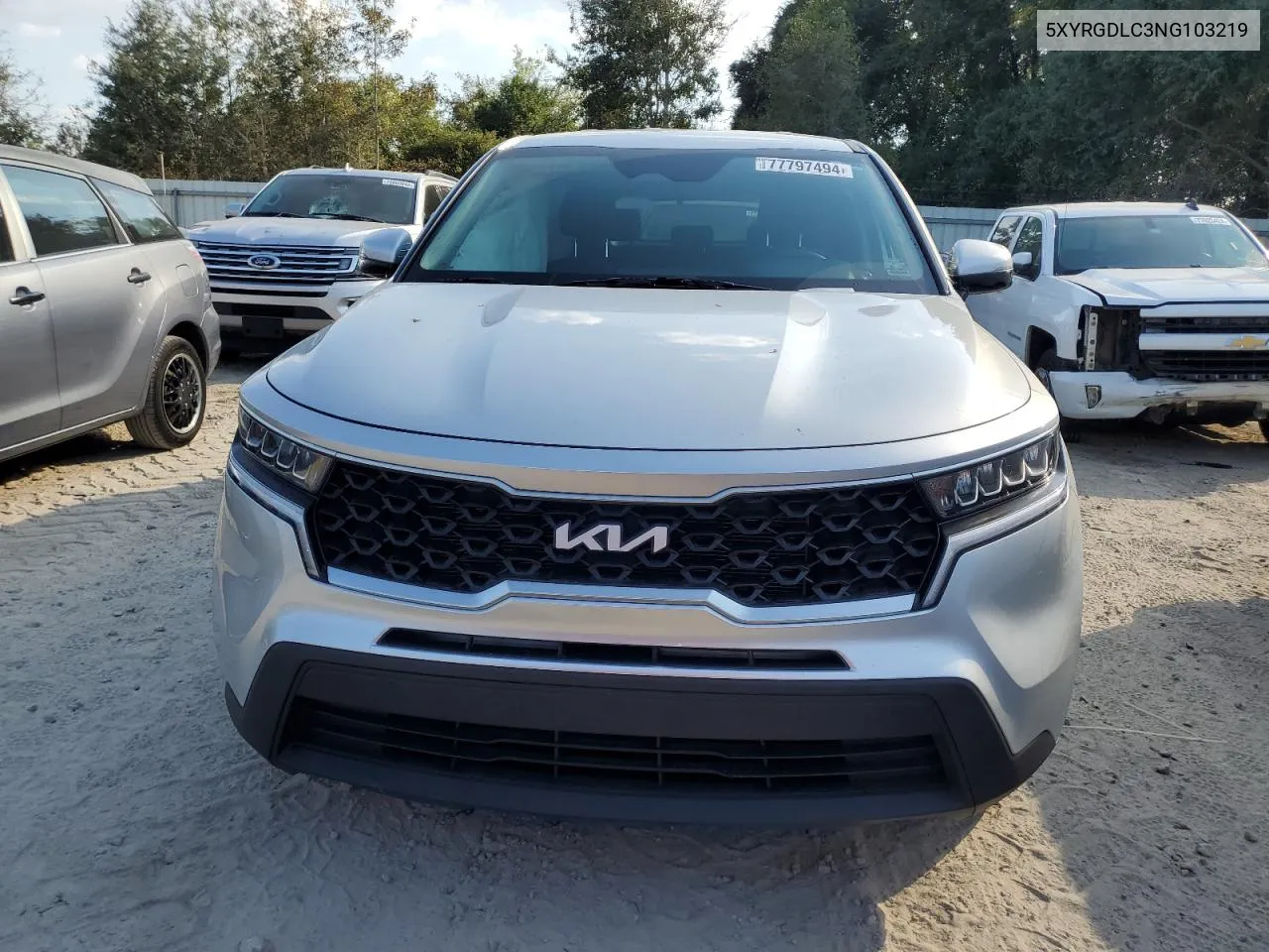 2022 Kia Sorento Lx VIN: 5XYRGDLC3NG103219 Lot: 77797494