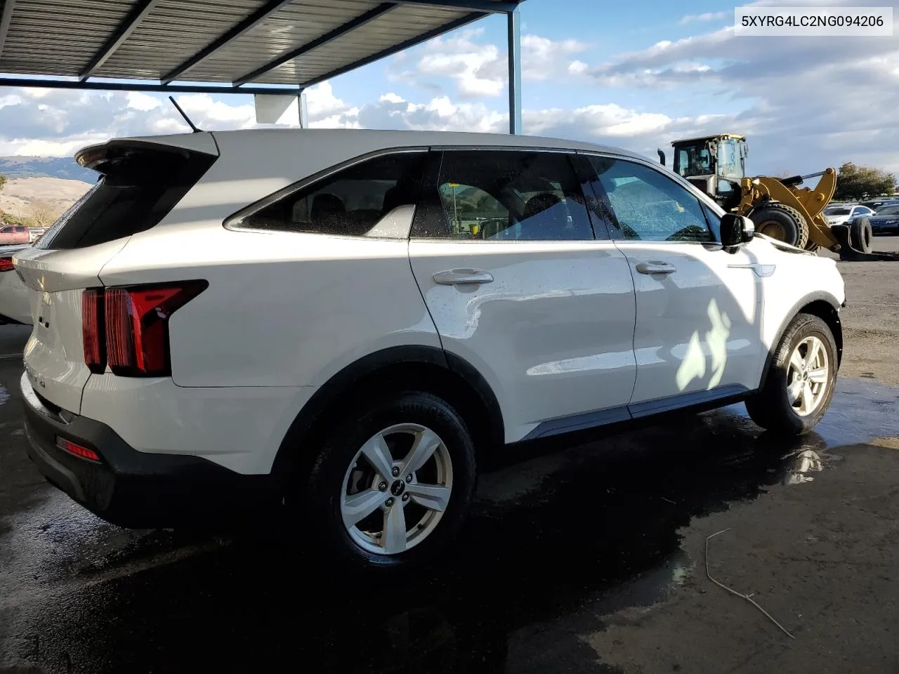 2022 Kia Sorento Lx VIN: 5XYRG4LC2NG094206 Lot: 81277864