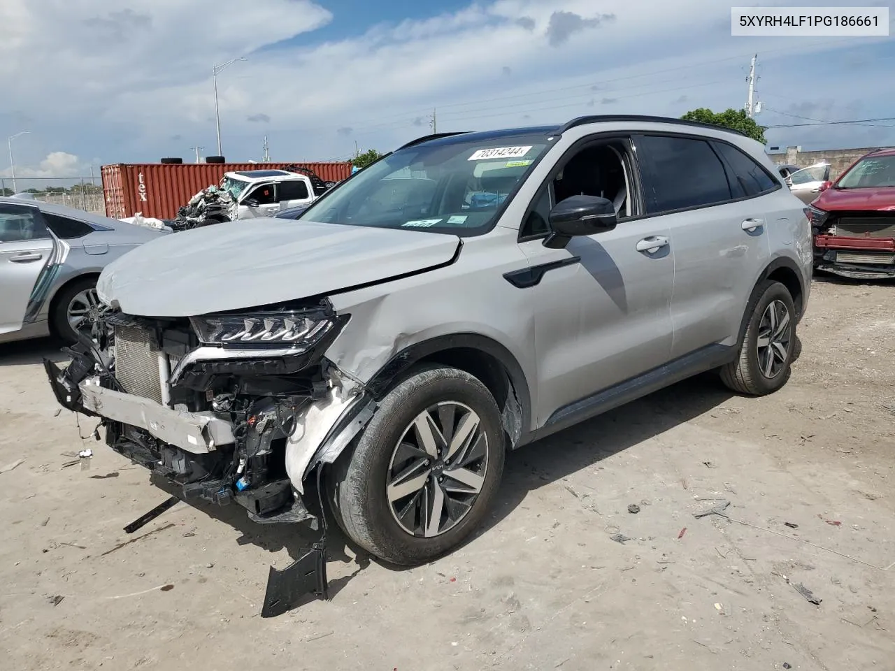 2023 Kia Sorento Ex VIN: 5XYRH4LF1PG186661 Lot: 70314244