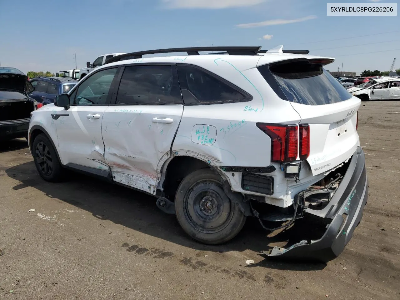 2023 Kia Sorento S VIN: 5XYRLDLC8PG226206 Lot: 70686404