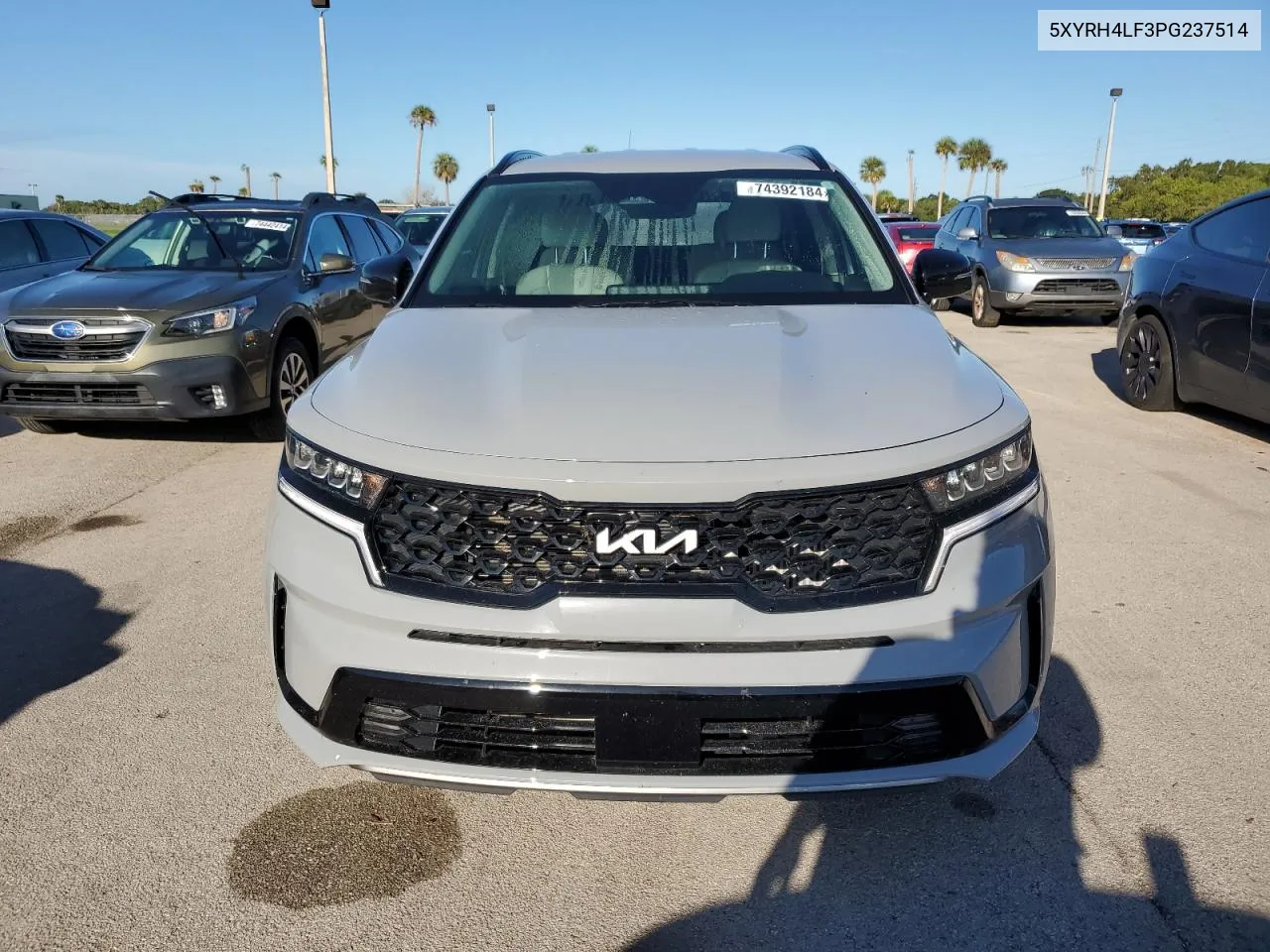 2023 Kia Sorento Ex VIN: 5XYRH4LF3PG237514 Lot: 74392184