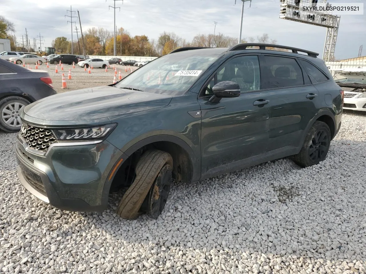 2023 Kia Sorento S VIN: 5XYRLDLC3PG219521 Lot: 75735414