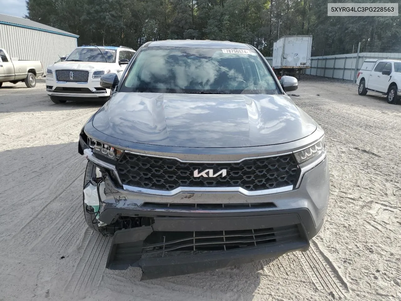 2023 Kia Sorento Lx VIN: 5XYRG4LC3PG228563 Lot: 78756574