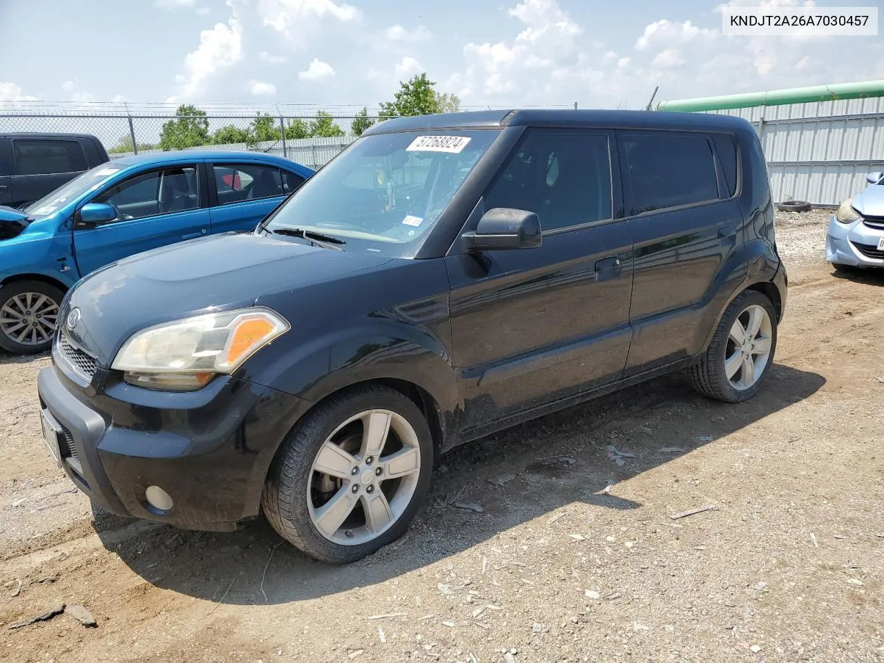 2010 Kia Soul + VIN: KNDJT2A26A7030457 Lot: 57268824