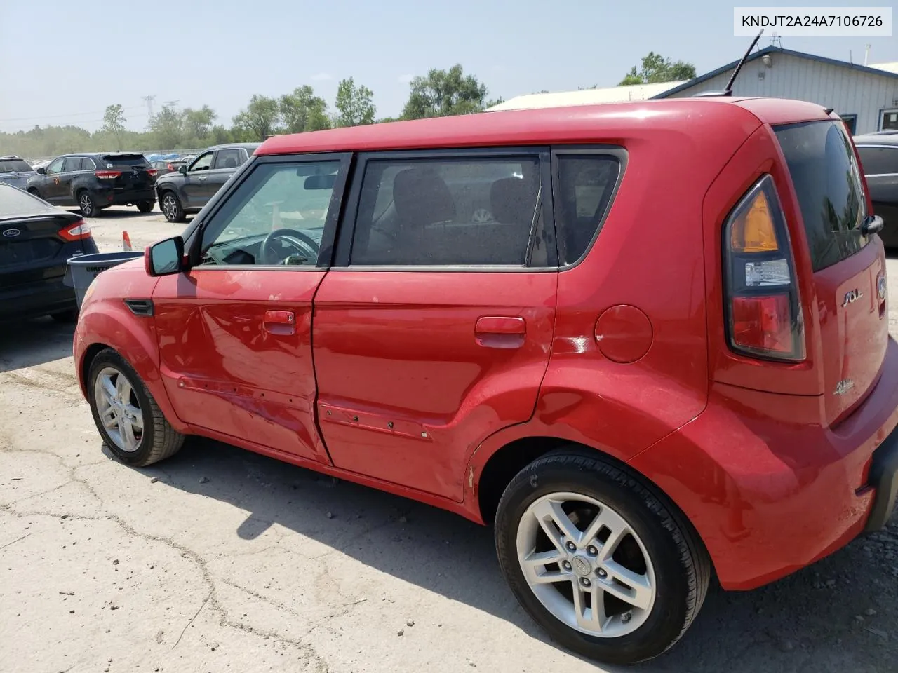 2010 Kia Soul + VIN: KNDJT2A24A7106726 Lot: 60019263