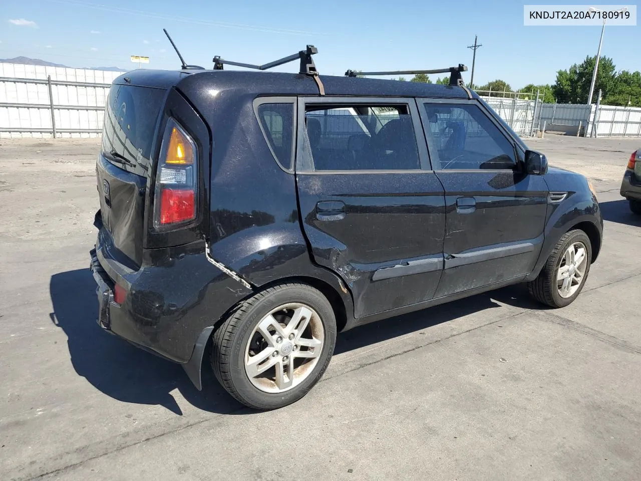 2010 Kia Soul + VIN: KNDJT2A20A7180919 Lot: 62732014