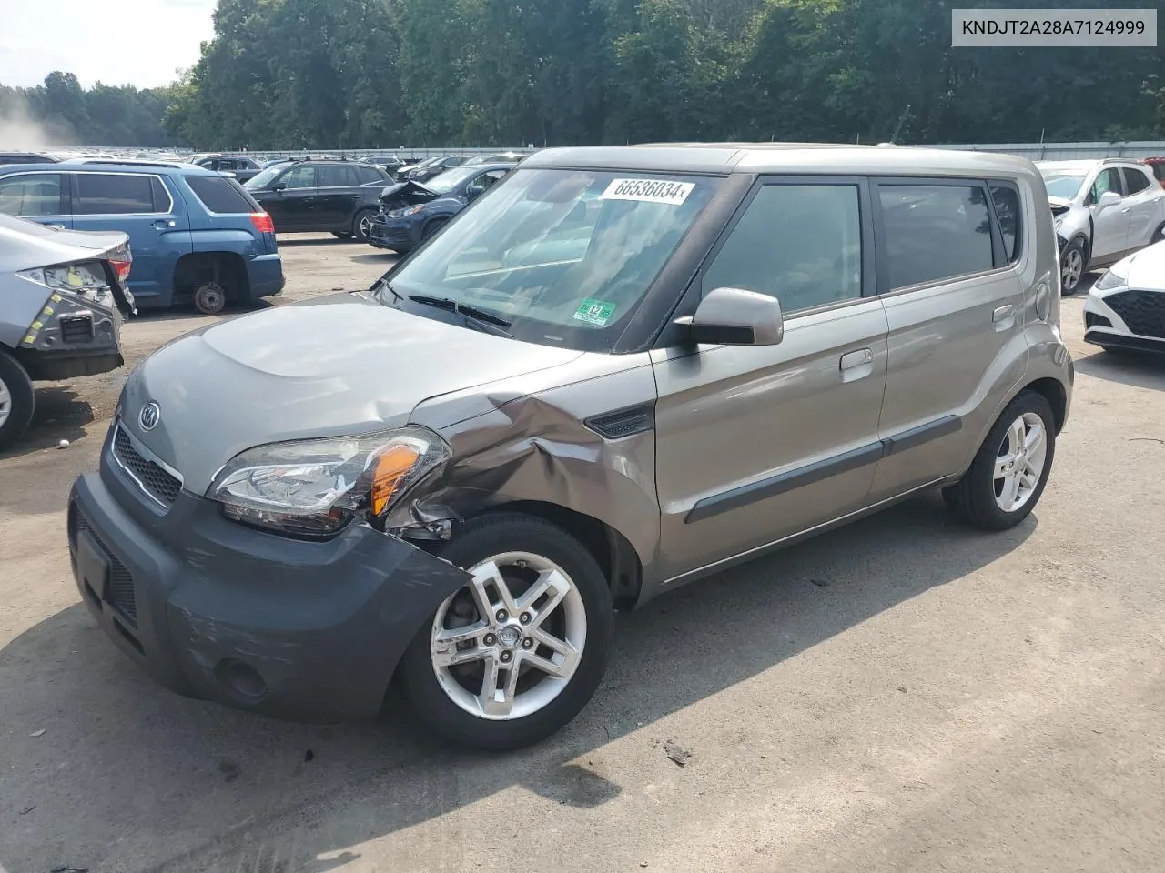 2010 Kia Soul + VIN: KNDJT2A28A7124999 Lot: 66536034