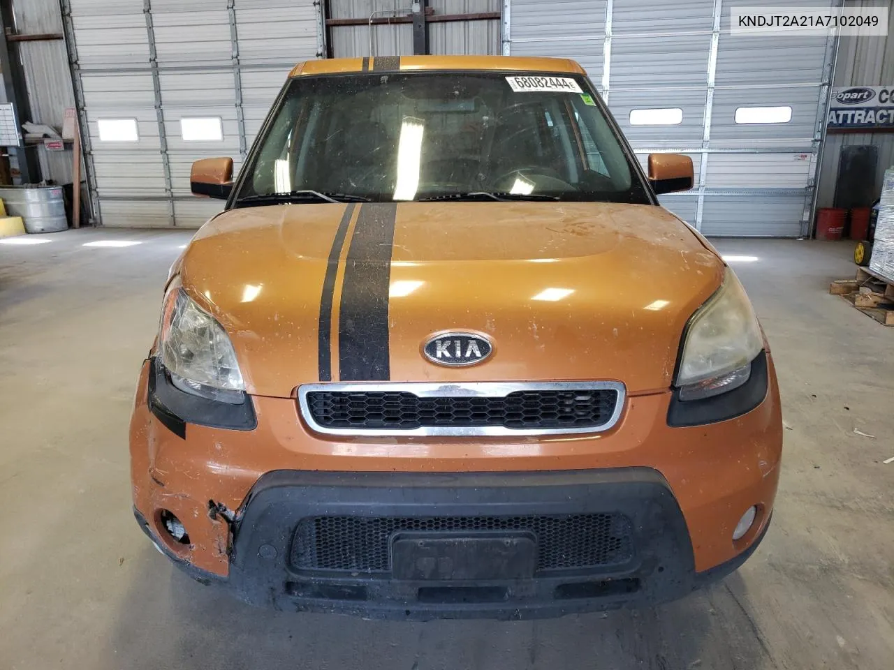 2010 Kia Soul + VIN: KNDJT2A21A7102049 Lot: 68082444