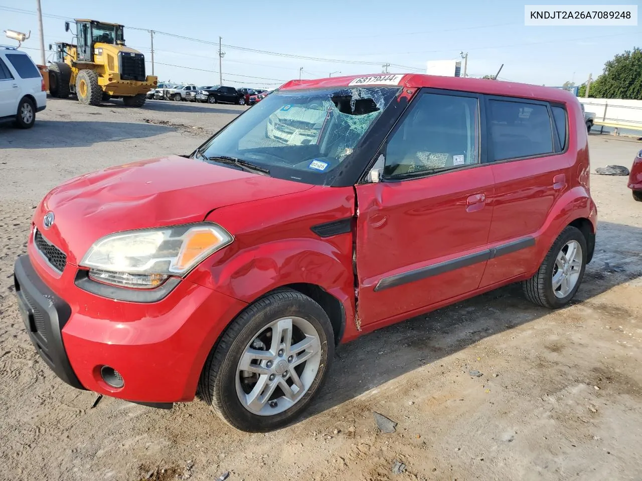 2010 Kia Soul + VIN: KNDJT2A26A7089248 Lot: 68179444