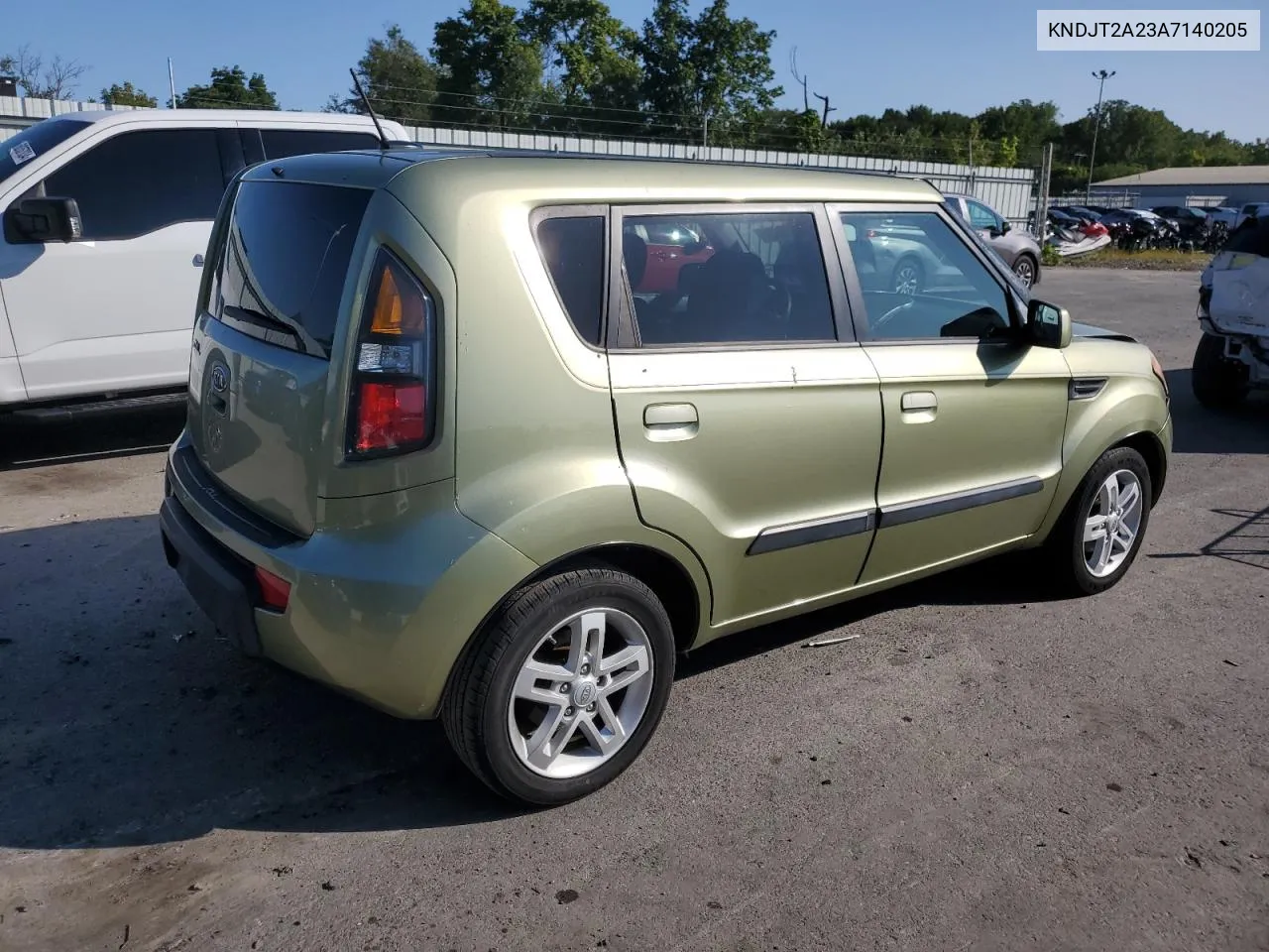 2010 Kia Soul + VIN: KNDJT2A23A7140205 Lot: 68258924