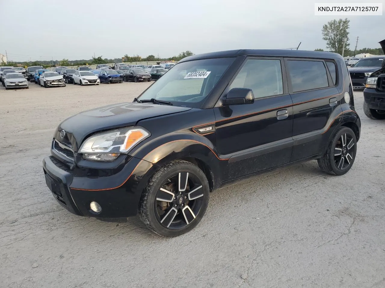 2010 Kia Soul + VIN: KNDJT2A27A7125707 Lot: 68352404