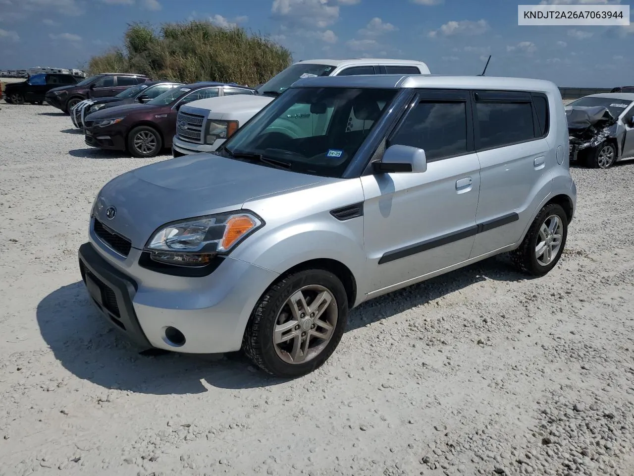 2010 Kia Soul + VIN: KNDJT2A26A7063944 Lot: 68728754